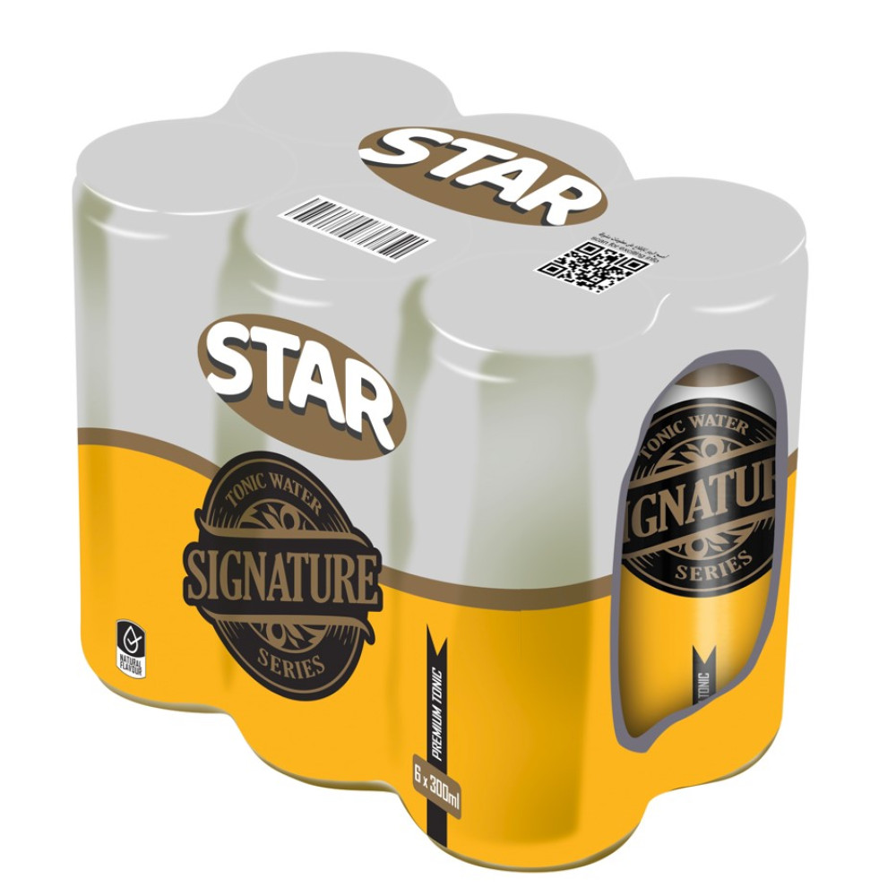 STAR SIGNATURE TONIC WATER CANS 300 ML (6 PACK)